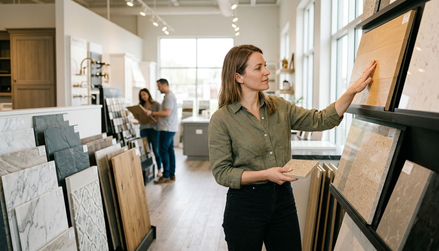 Comment un showroom influence-t-il vos choix de matériaux ?